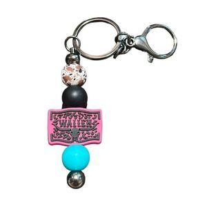 Wallen silicone beads keychain ￼‎